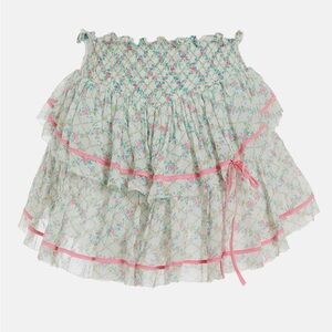 NWT LoveShackFancy Neve Skirt Green Leaf Re-Edition RARE Sold Out Retail $245